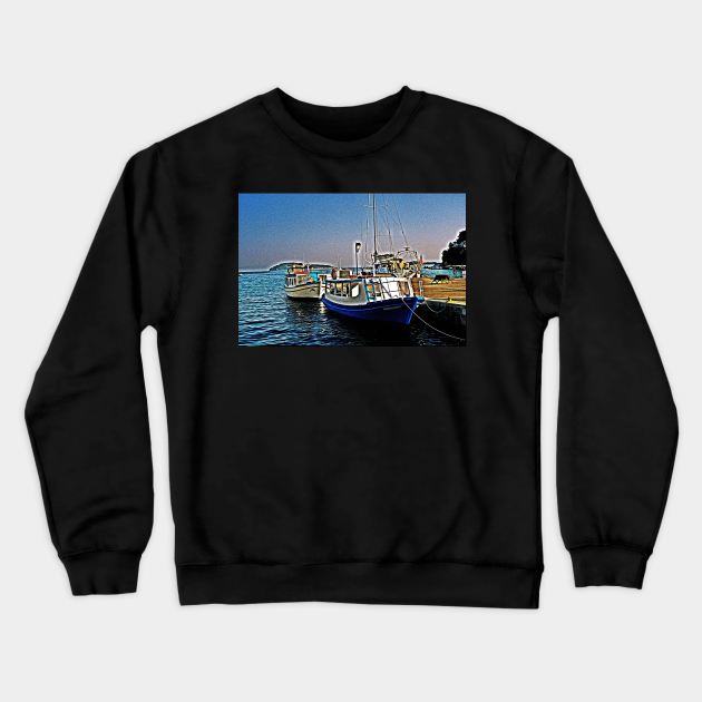 Boat harbor Crewneck Sweatshirt by VAS3